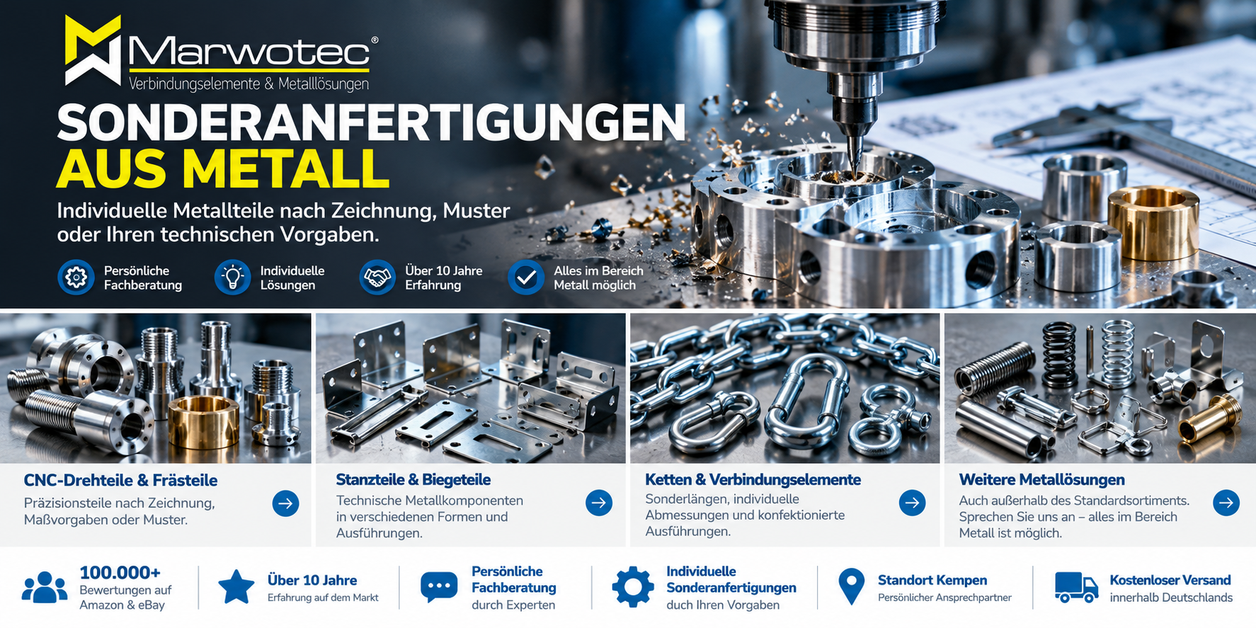 Marwotec - individuelle Metallteile und Sonderanfertigungen