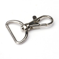 5 Stück bis 100 Stück Karabinerhaken mit geradem Wirbel  für Schlüsselband Gurtband 16x40 ( für 15mm Band)