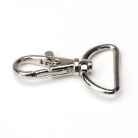 5 Stück bis 100 Stück Karabinerhaken mit geradem Wirbel  für Schlüsselband Gurtband 16x40 ( für 15mm Band)