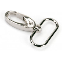 50x Karabinerhaken mit ovalem Wirbel  für 30mm Band drehbarer Wirbel Karabiner 2