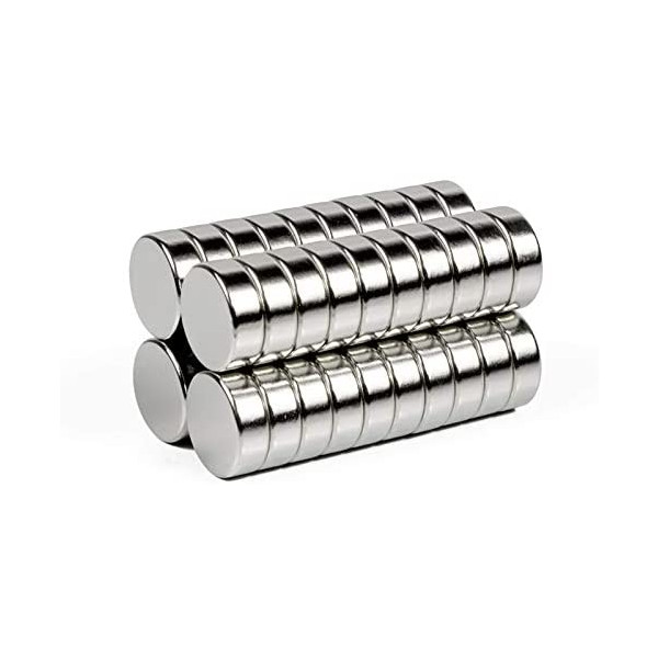 100x Marwotec Neodym Scheiben Magnete 8x2 mm - klein, rund und extrem stark – Magnete für Magnettafel, Whiteboard, Kühlschrank, Basteln und vieles mehr