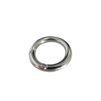 2x Karabinerhaken rund 35mm - Taschenringe 35 mm silberfarbig Taschenringe 37mm vernicket Karabinerring mit Federöffnung 37mm