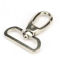 10x Karabinerhaken mit flachem drehbarem Wirbel für 30mm Band  Zinkdruckguss Wirbel  Lanyard Schlüsselband Taschengurt 2