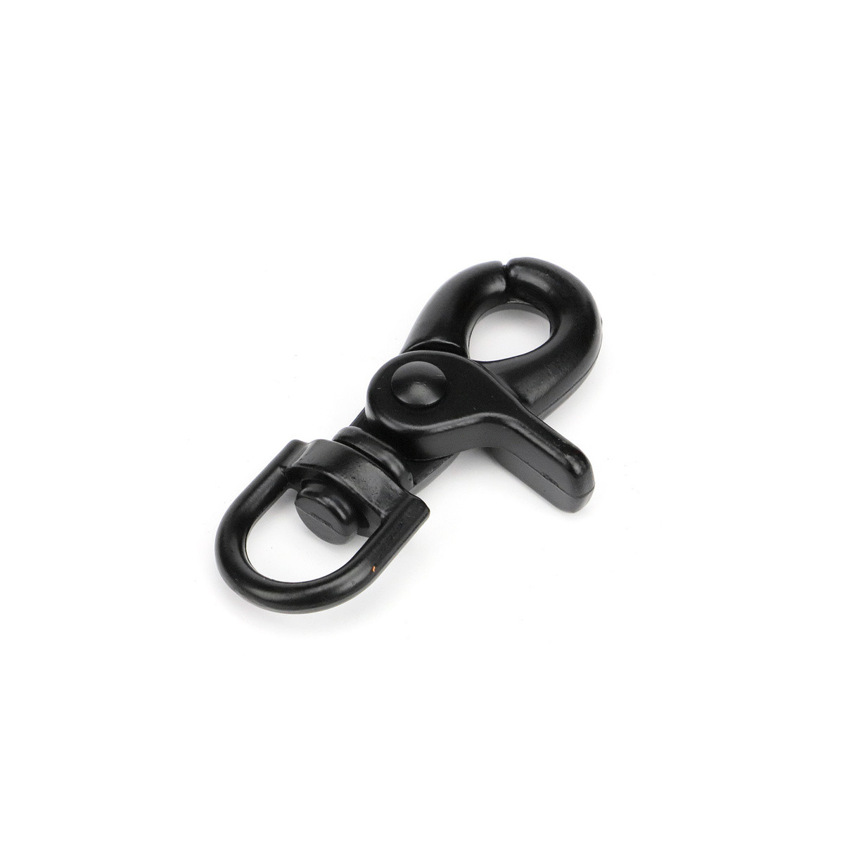 5x Scherenkarabiner für Seile Schwarz 55mm mit 13mm...