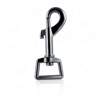 10x Bolzenkarabiner 20mm x 70mm Karabiner mit recheckigem Wirbel und Drehgelenk für Hundehalsband