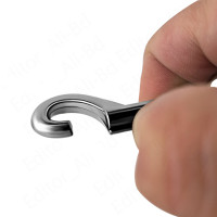 10x Bolzenkarabiner 20mm x 70mm Karabiner mit recheckigem Wirbel und Drehgelenk für Hundehalsband