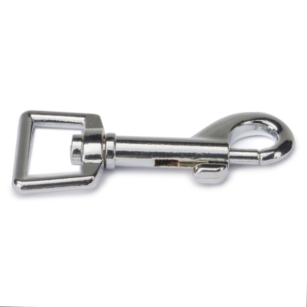 50x Bolzenkarabinerhaken mit Wirbel 20x70mm Haken mit recheckigem Wirbel und Drehgelenk für Hundehalsband