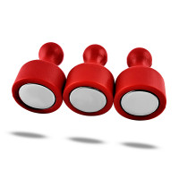 10x Neodym Kegelmagnet Rot 12x16mm max. Haftkraft 4,5 KG Pinnwand Neodym Kegelmagnete Magnet Pin Büromagnete Rot