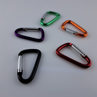 50x Farbmix Aluminium Karabiner 4x40mm Alu Karabinerhaken Farbmix Schlüssel Haken aus Aluminium 4x40mm