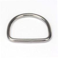 50 Stk. Edelstahl V4A D-Ring 20mm geschweißt halbrund ring aus Edelstahl