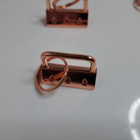 100x Schlüsselband Rohling 25mm Kupfer Schlüsselband Rohling 25mm Schlüsselanhänger Rohlinge 5