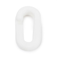 10x Kunststoff Kettennotglied 6,0mm Weiss Verbindungsglied für Kunststoffkette Weiss 1