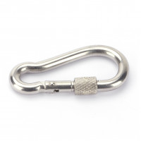 100cm Schweißkette als Verlängerung mit 2 Karabiner Edelstahl Kette 6,0mm 100cm 2 Karabinerhaken für Schaukel 3