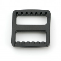 50x Gurtband Schieber 25mm hohe Ausführung Gurtband Versteller 25mm Schwarz Typ Hoch Verstellschieber Rucksack-Schnalle