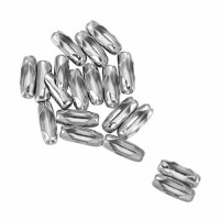 10 Stück Klemmverschluss Edelstahl  Einpressverschlüsse für Kugelketten 4,5 mm V2A 1