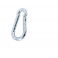 2x Feuerwehr Karabiner Haken 140x12mm WLL 510 KG, Stahl verzinkt DIN 5299C 2