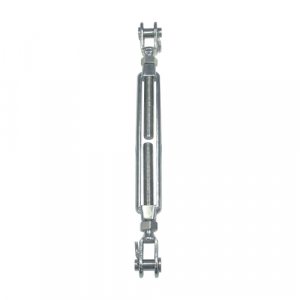 2x Edelstahl Wantenspanner offen Gabel-Gabel, A4, M8, Bolzen 8mm Wantenspanner, Seilspanner offen mit 2x Gabel Edelstahl  M8