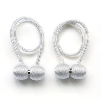 10x Magnetische Raffhalter Raffhalter weiss mit Magnet weiss  48 cm Magnetische Raffhalter
