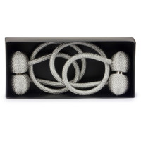 2x Magnetische Raffhalter Silber Grau 48 cm Magnetische Raffhalter, Raffhalter magnet Magnetische Vorhang Raffhalter Silber