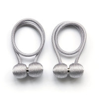 4x Magnetische Raffhalter Silber Grau 48 cm Magnetische Raffhalter