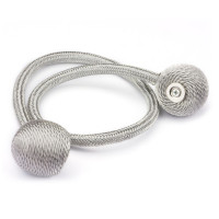 4x Magnetische Raffhalter Silber Grau 48 cm Magnetische Raffhalter