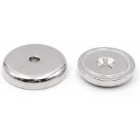 2x Neodym Topfmagnet mit Bohrung und Senkung Ø 32 mm bis zu 30KG Haftkraft als Topfmagnet 1