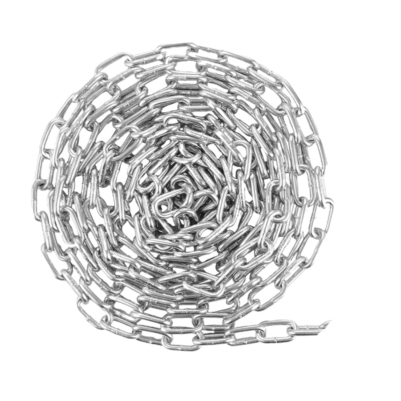 30 Meter Rundstahlkette C4mm DIN 763 | 30m Bund verzinkt | Marwotec