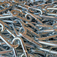 10 Meter Schweißkette 5mm Stahl galv. verzinkt DIN 763 5 mm Rundstahlkette DIN 763 galvanisch verzinkt Marwotec