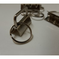100x Schlüsselband Rohling 30mm Schlüsselanhänger Rohlinge vernickelt silber farben 100 Stück