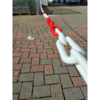 10 Meter Kunststoffkette rot weiß Absperrkette rot weiß 6,0mm Kunststoffketten rot weiß rot weiss  Marwotec 10 Meter im Beutel 3