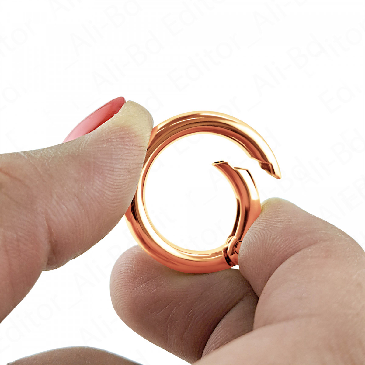 50 Stück Runder Karabiner 28mm Rose Gold für...