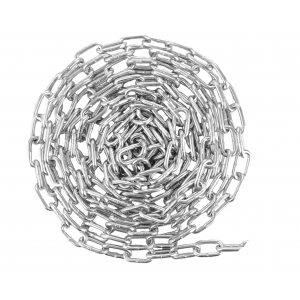 Marwotec 120 Meter Schweißkette 6mm langgliedrig DIN 763 verzinkt - 120m Paket (4 x 30m)
