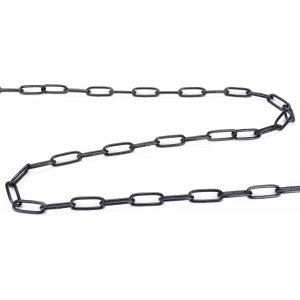 Marwotec 30 Meter Schweißkette 3mm DIN 5685 Form C langgliedrig 3mm Schwarz lackiert - 30m Bund - Stahlkette wetterfest 4