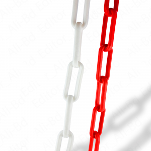 25 Meter Kunststoffkette 8mm rot wei&szlig;...