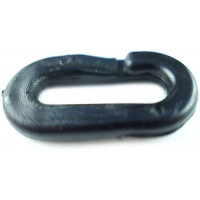 10x Kunststoff Kettennotglied 6,0mm Schwarz Verbindungsglied für Kunststoffkette Schwarz 3