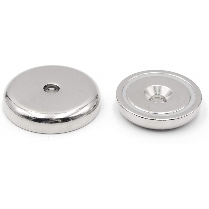4x Neodym Magnet Mit Loch Quader 30x10x5mm Magnetquader Bohrung Senkung M4