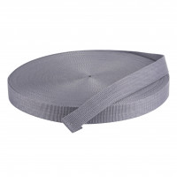 50 Meter Polypropylen Gurtband 25mm Breit Farbe: Grau