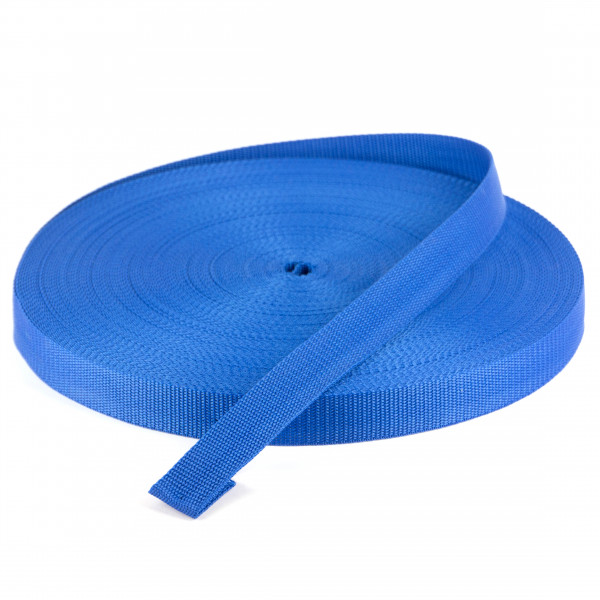 50 Meter Polypropylen Gurtband 30mm Breit Farbe:Blau
