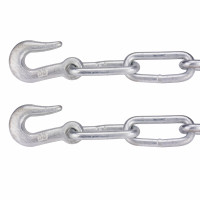 Schalungsspannkette verzinkt 8mm 2,50m Spannkette mit 2 Haken Schalungsspannketten 3