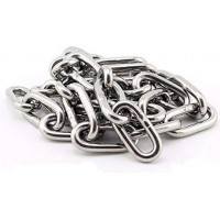 5m-30m Schweißkette 4mm Edelstahl DIN 763  langgliedrig Edelstahl Rundstahlkette geschweißt 4mm, langgliedrig  V4A Kette 10 Meter 4