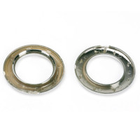 20x Stoffösen für gardinen Vorhangösen Stoffösen Silber Glanz Kunststoffoesen Gardinenzubehör für 40mm Stoffloch Glanz Silber