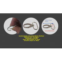 5 Stück bis 100 Stück Karabinerhaken 30 x 52mm mit drehbarem ovalem Wirbel 3