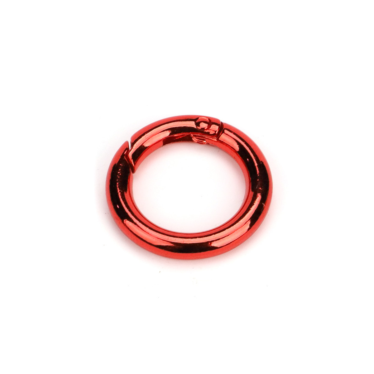 5x Runder Karabiner 25mm rot karabinerring mit...