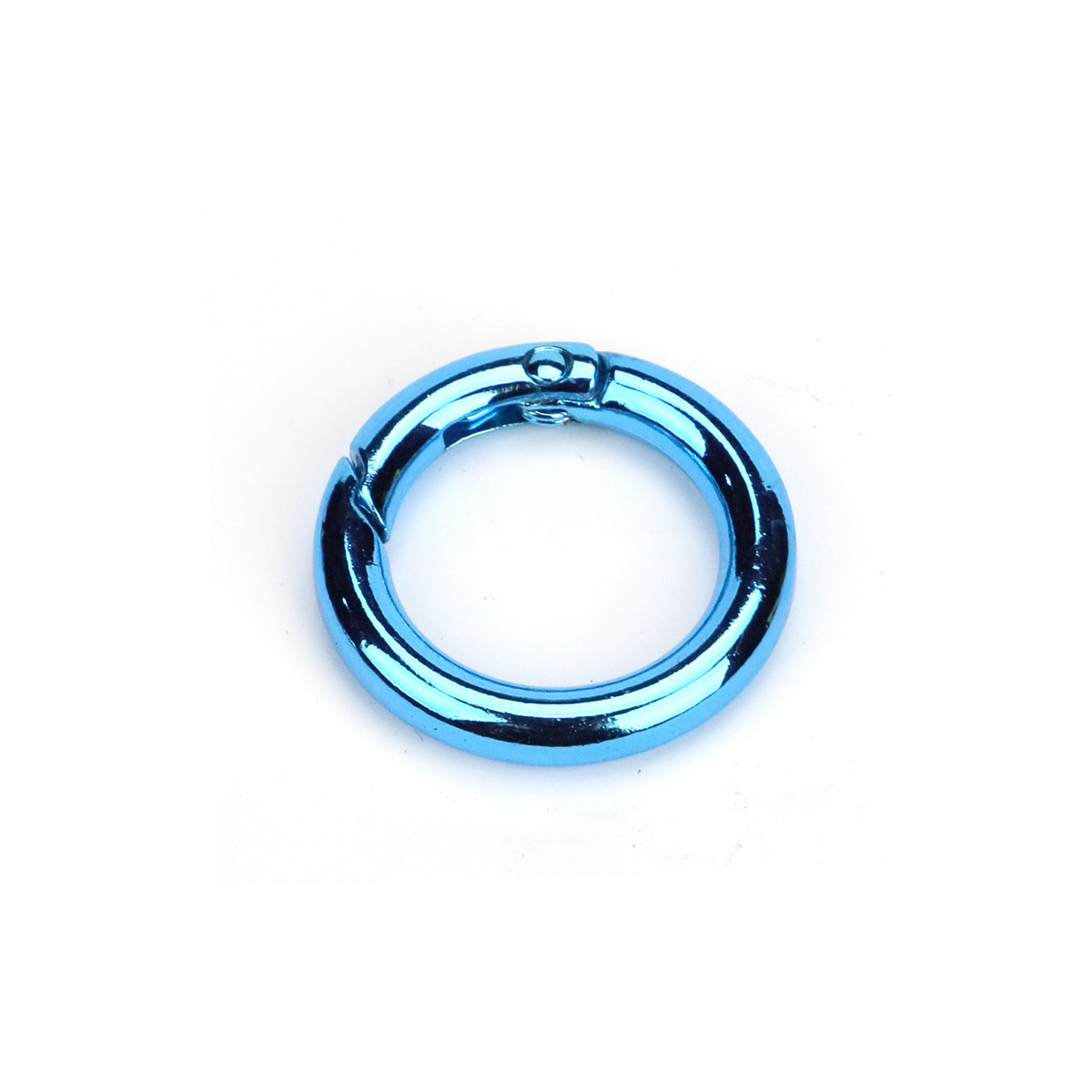 5x Runder Karabiner 25mm hellblau karabinerring mit...