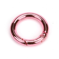 1 Stk Runder Karabinerringe 25mm Pink  für Taschen & Schlüsselbänder Rundkarabiner 1