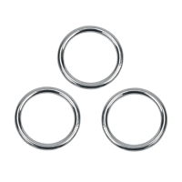 20x Rundringe geschweisst Edelstahl V4A Rundring O-Ring 40mm geschweißt