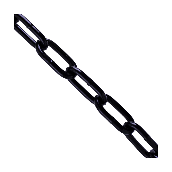 5 Meter Schwarz lackierte Kette 5,0 mm Rundstahlkette Ø 5mm Stahlkette geschweißt - Stahl -Schwarz beschichtet - Ø 5mm