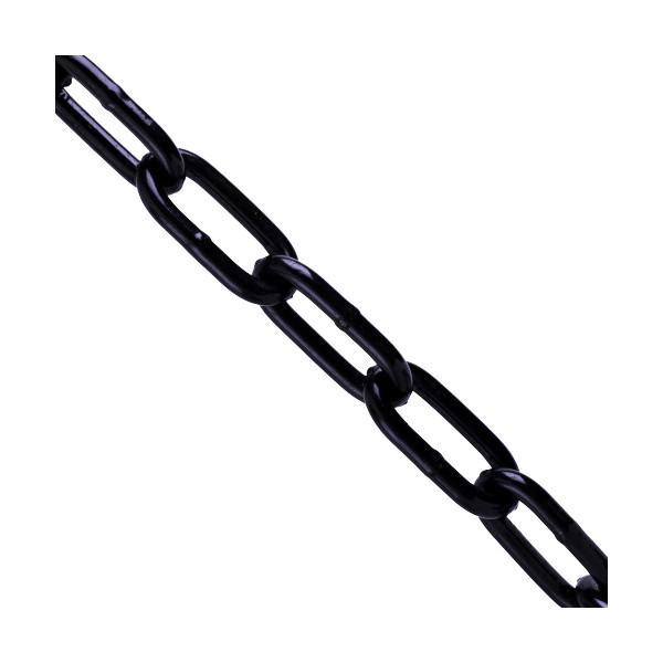 Stahlkette schwarz 5m DIN 5685 5,0mm geschwei&szlig;t &oslash; 5mm langgliedrig in Enden &aacute; 5,0 Meter