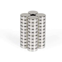 100x Neodym Magnete 10x2 mm - klein, rund und extrem stark &ndash; Magnete f&uuml;r Magnettafel, Whiteboard, K&uuml;hlschrank, Basteln und vieles mehr