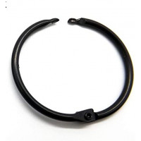 50x Marwotec Heftringe 38mm, Heftringe aufklappbar | Ø 38 mm | Stahl schwarz 3